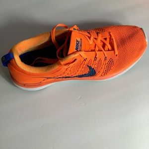 Nike Flyknit Lunar1 Orange Size 11 Sneakers